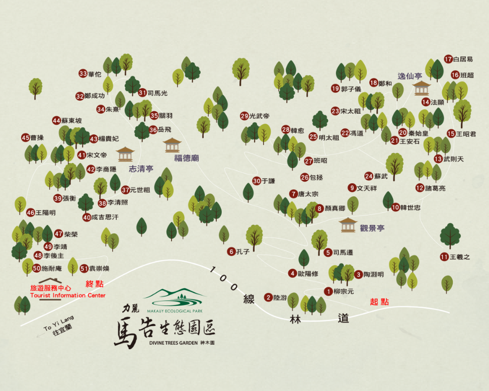 Divine Trees Garden Map
